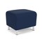 Lesro Siena Lounge Reception 1 Seat Bench, Brushed Steel, MD Ink Upholstery SN1001 - alternate 3